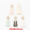 Zinc Alloy Guitar Charm Pendant No.716320 for DIY Necklace Bracelet Jewelry Making view 1