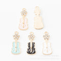 Zinc Alloy Guitar Charm Pendant No.716320 for DIY Necklace Bracelet Jewelry Making view 2