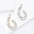 Alloy Pearl Rhinestone Brooch Pin For Women's Clothing Decoration view 3