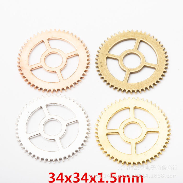 Zinc Alloy Gear Charm Pendant No.843952 for DIY Necklace Bracelet Jewelry Making