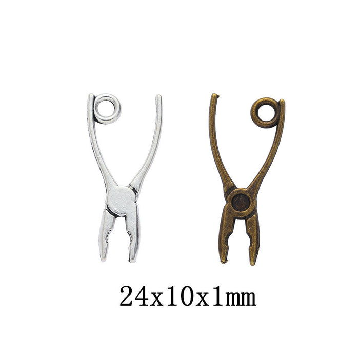 Zinc Alloy Pliers Charm Pendant No.155024 for DIY Necklace Bracelet Jewelry Making