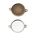 20mm Zinc Alloy Round Bezel Tray Charm Pendant No.682779 for DIY Necklace Bracelet Jewelry Making view 4