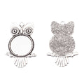 25mm Zinc Alloy Owl Round Bezel Charm Pendant for DIY Necklace Bracelet Jewelry Making view 2