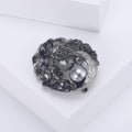 Vintage Alloy Imitation Pearl Rhinestone Brooch Pin For Clothing Accessories view 4