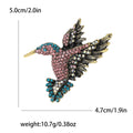Alloy Rhinestone Hummingbird Brooch Pin For Blazers And Shirts view 6