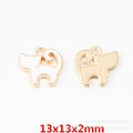Gold Zinc Alloy Charm Pendant No.693800 for DIY Necklace Bracelet Jewelry Making view 1