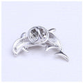 Alloy Rhinestone Dolphin Brooch Pin For Fashion Clothing Decoration view 5