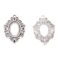 13x18mm Zinc Alloy Oval Frame Charm Pendant for DIY Necklace Bracelet Jewelry Making view 2