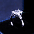 Square Zircon Engagement Wedding Ring For Women European American Fashion Jewelry view 3