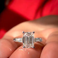 Square Zircon Engagement Wedding Ring For Women European American Fashion Jewelry view 1