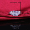 Simple Sapphire Blue Zircon Ring, European Style Women's Finger Ring Jewelry view 5