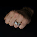 Fashion Modern Copper Rose Gold Plated Two Tone Full CZ Engagement Ring, Creative Jewelry view 4