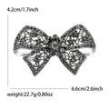 Gunmetal Alloy Bowknot Brooch Pin For Suits Coats And Apparel view 5