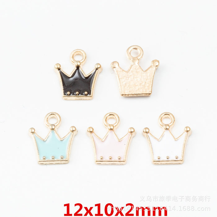 Zinc Alloy Crown Charm Pendant No.217617 for DIY Necklace Bracelet Jewelry Making
