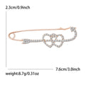 Electroplated Alloy Rhinestone Lapel Pin For Suits And Coats Brooch view 6