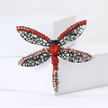 Alloy Rhinestone Large Dragonfly Brooch For Women's Apparel Decoration view 4