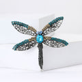 Alloy Rhinestone Large Dragonfly Brooch For Women's Apparel Decoration view 3
