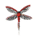 Alloy Rhinestone Large Dragonfly Brooch For Women's Apparel Decoration view 1