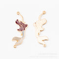 Gold Zinc Alloy Charm Pendant No.150925 for DIY Necklace Bracelet Jewelry Making view 2
