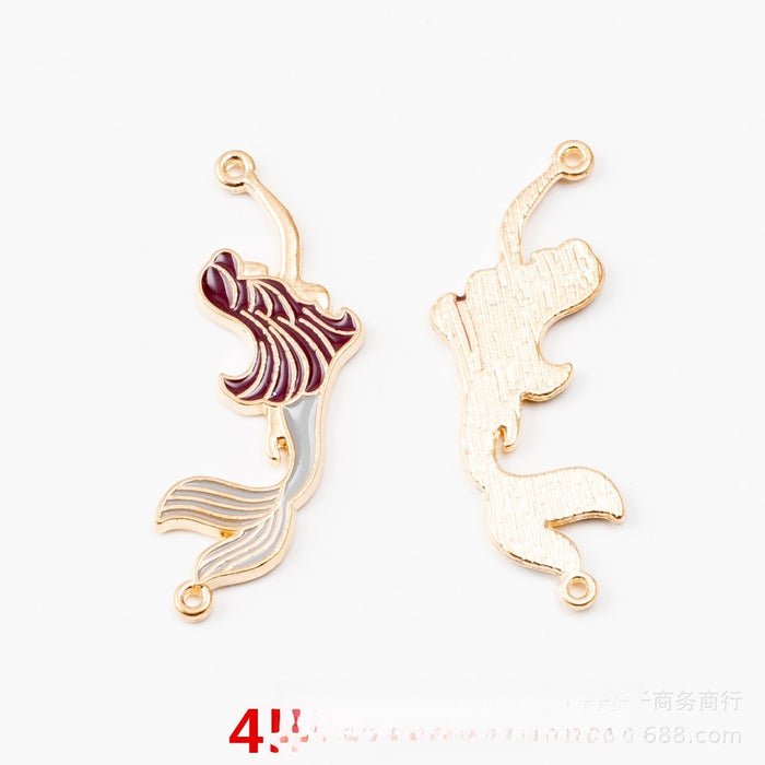 Gold Zinc Alloy Charm Pendant No.150925 for DIY Necklace Bracelet Jewelry Making