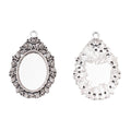 18x25mm Zinc Alloy Oval Cabochon Setting Charm Pendant for DIY Necklace Bracelet Jewelry Making view 2