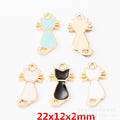 Zinc Alloy Cat Charm Pendant No.870522 for DIY Necklace Bracelet Jewelry Making view 1