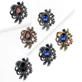 Alloy Small Glass Brooch Pin For Unisex Apparel Decoration view 3