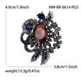Alloy Small Glass Brooch Pin For Unisex Apparel Decoration view 5