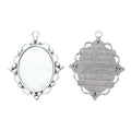 30x40mm Zinc Alloy Oval Bezel Charm Pendant No.650405 for DIY Necklace Bracelet Jewelry Making view 3