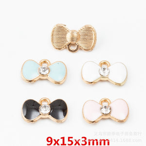 Zinc Alloy Bow Tie Charm Pendant for DIY Necklace Bracelet Jewelry Making
