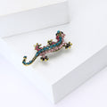 Alloy Rhinestone Lizard Brooch Pin For Trendy Suit Shirt Accessories view 3