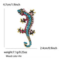 Alloy Rhinestone Lizard Brooch Pin For Trendy Suit Shirt Accessories view 5