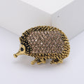 Antique Gold Alloy Hedgehog Brooch For Fashion Clothing Accessories view 2