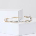 Alloy Rhinestone Large Safety Brooch Pin For Women Clothing Decoration view 3