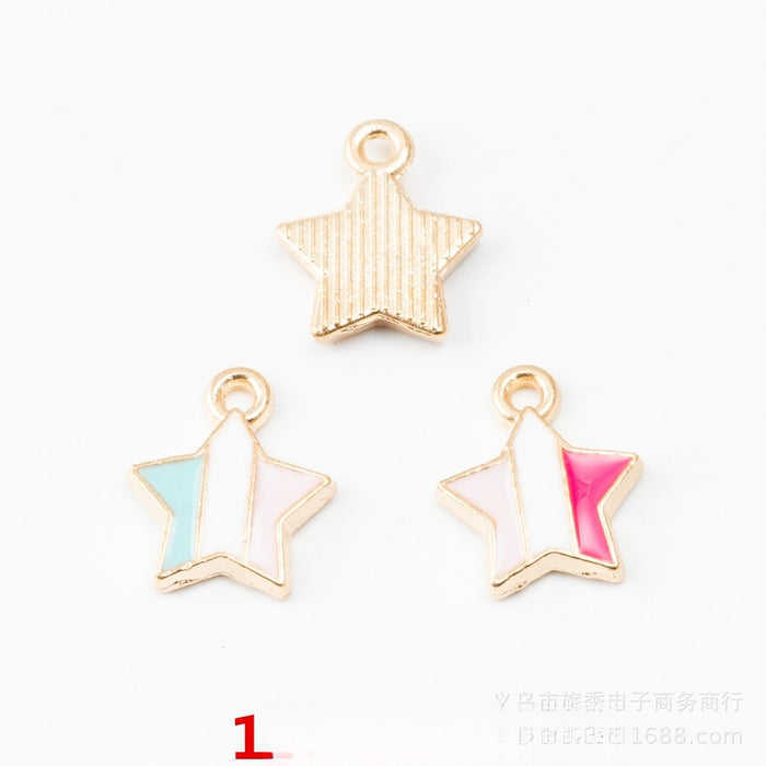 Zinc Alloy Star Charm Pendant No.494976 for DIY Necklace Bracelet Jewelry Making