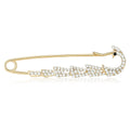 Alloy Rhinestone Swan Brooch Large Safety Pin Suit Accessory view 2