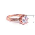 Classic Six Prong Simulated Diamond Women Ring, Full CZ Carat Style Wedding Jewelry Accessory view 5