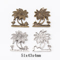 Zinc Alloy Palm Tree Charm Pendant No.507169 for DIY Necklace Bracelet Jewelry Making view 1