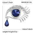 Alloy Rhinestone Angel Tear Brooch Pin For Fashion Apparel view 3