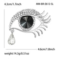 Alloy Rhinestone Angel Tear Brooch Pin For Fashion Apparel view 5