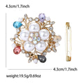 Alloy Rhinestone Scarf Buckle Brooch Pin For Shawl Accessories view 6
