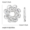 Alloy Rhinestone Flower Brooch Scarf Buckle For Multipurpose Accessories view 6