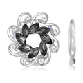 Alloy Rhinestone Flower Brooch Scarf Buckle For Multipurpose Accessories view 5