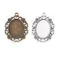18x25mm Zinc Alloy Oval Bezel Charm Pendant No.466591 for DIY Necklace Bracelet Jewelry Making view 4