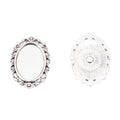 13x18mm Zinc Alloy Oval Bezel Charm Pendant for DIY Necklace Bracelet Jewelry Making view 2