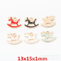 Zinc Alloy Rocking Horse Charm Pendant No.823673 for DIY Necklace Bracelet Jewelry Making view 1
