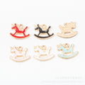 Zinc Alloy Rocking Horse Charm Pendant No.823673 for DIY Necklace Bracelet Jewelry Making view 2