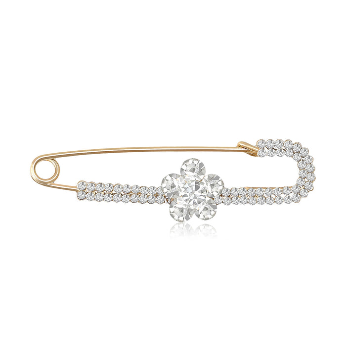 Alloy Rhinestone Mini Brooch For Cardigan And Sweater Decoration