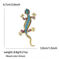Alloy Rhinestone Lizard Brooch Pin For Trendy Clothing Decoration view 5