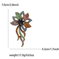 Alloy Rhinestone Bow Flower Brooch Pin For Sweaters And Coats view 4